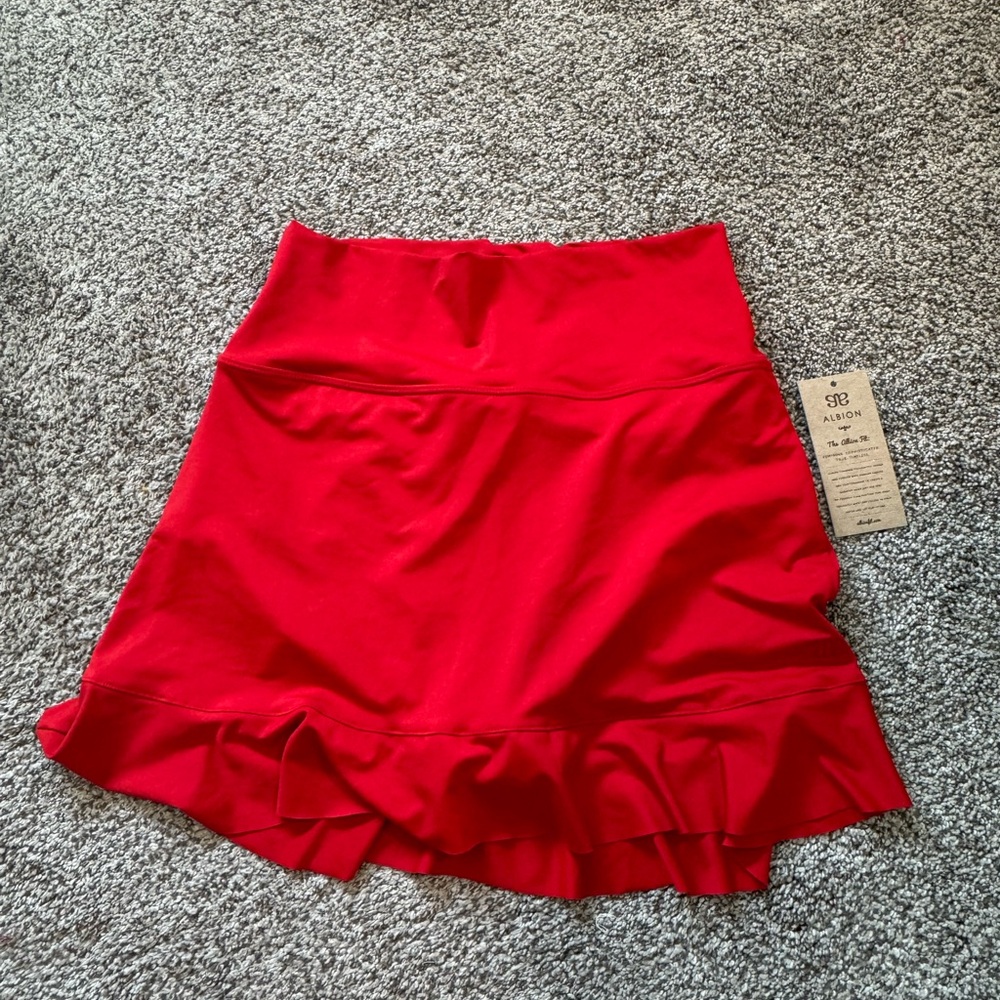 Albion fit Red Swim Skirt